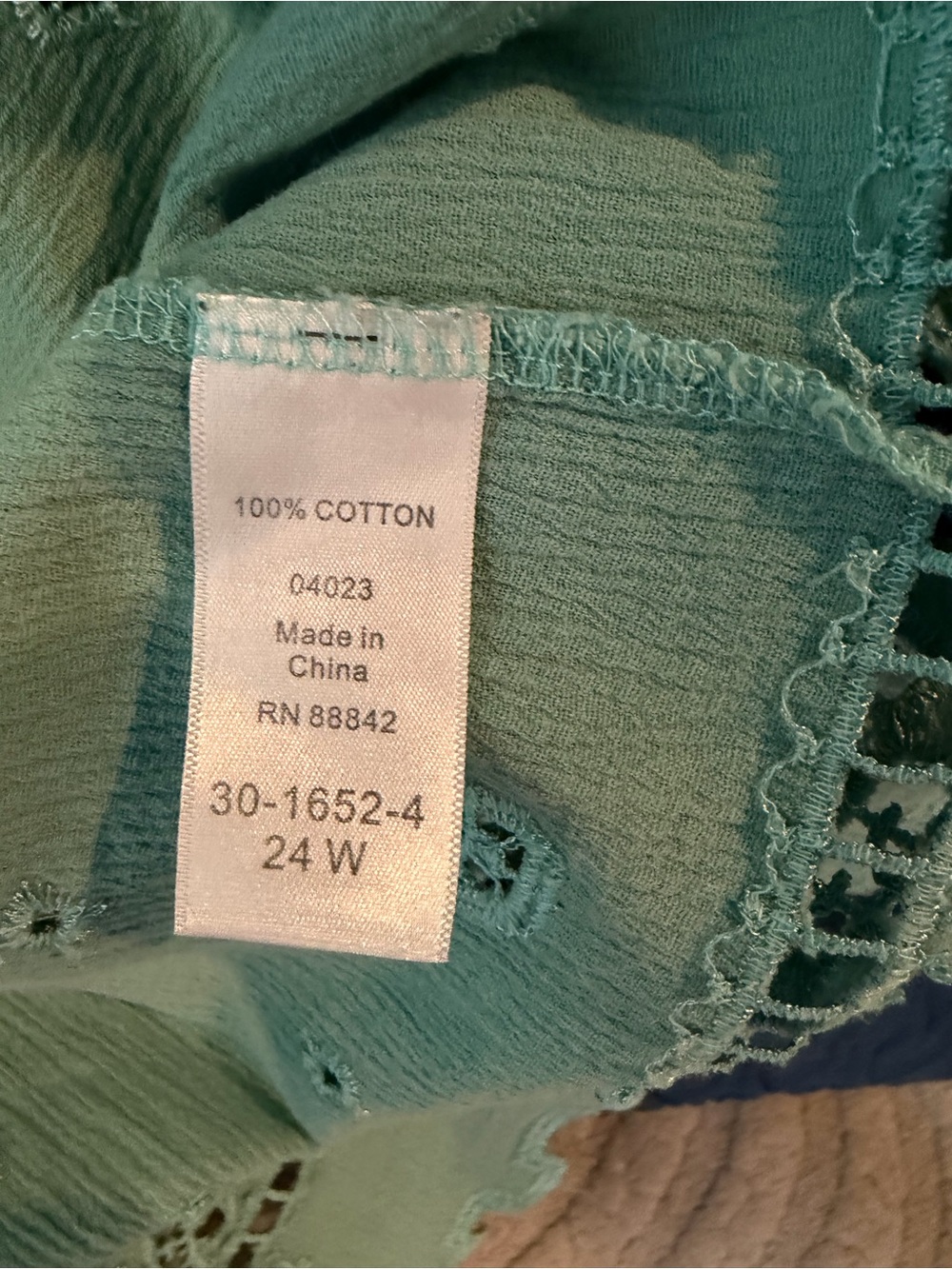Roaman's Teal Embroidered Boho Tunic - Picture 3 of 4
